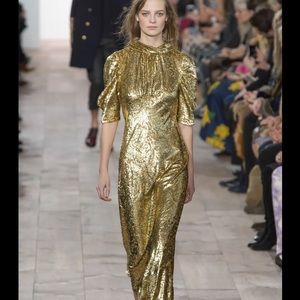 Michael Kors Grey Silk gown size 4 New